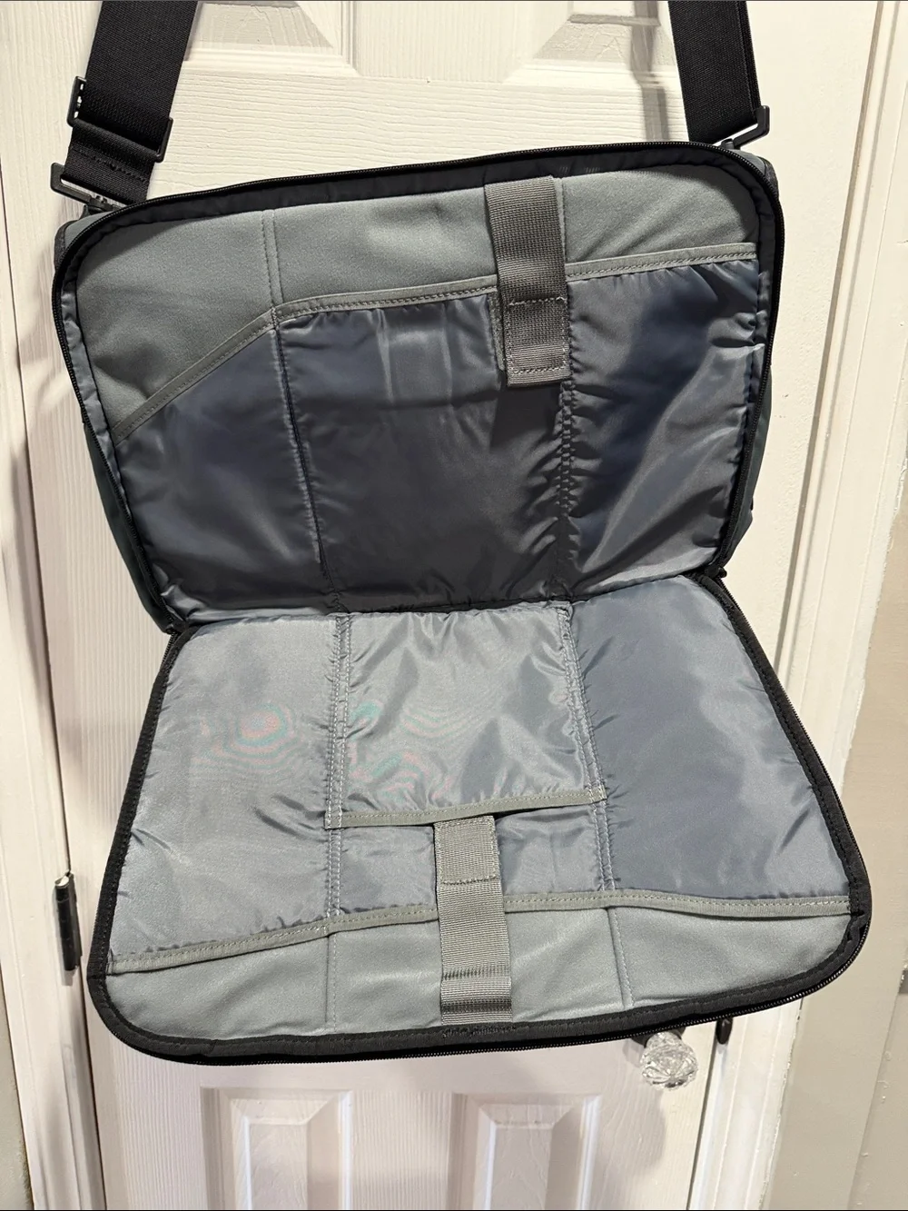 Timbuk2 Slate Gray Messenger Bag with Black Strap